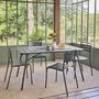 Voir la diapositive 3 : SWEEEK Table de jardin pliante métal 6 places, Amelia 141,2 x 80 x 72,5cm