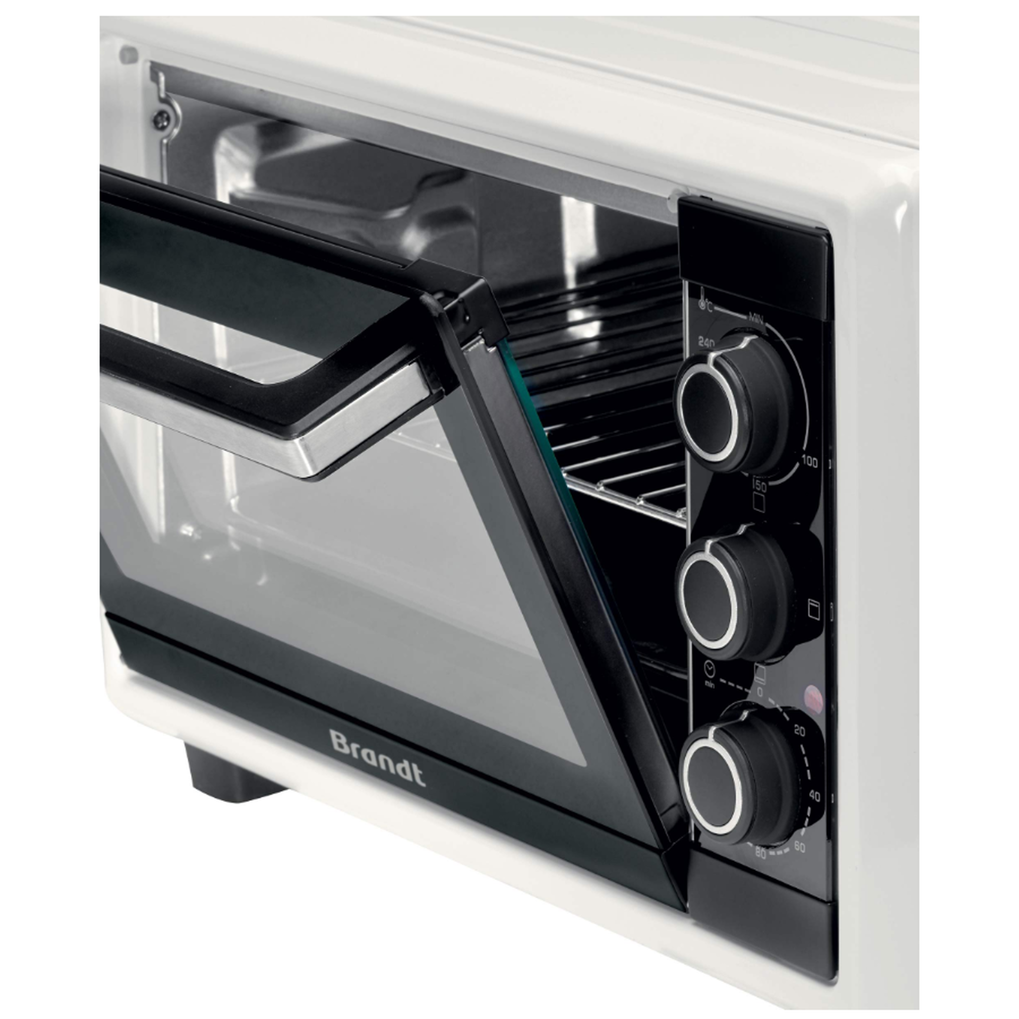 Voir la diapositive 2 : BRANDT Mini four 16l 1200w blanc - fc 16 cw