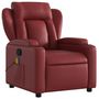 Voir la diapositive 3 : VIDAXL Fauteuil de massage inclinable Rouge bordeaux Similicuir