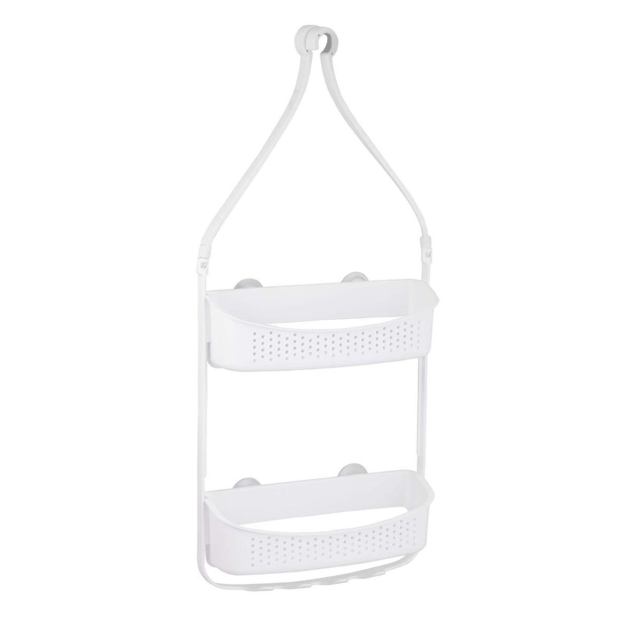 Voir la diapositive 2 : Douceur d'Intérieur Serviteur de douche 2 paniers  vesper  69cm blanc