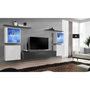 Voir la diapositive 2 : Paris Prix Meuble TV Mural Design  Switch XIV  320cm Blanc & Gris