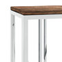 Voir la diapositive 5 : VIDAXL Table console acier inoxydable et bois massif de recuperation
