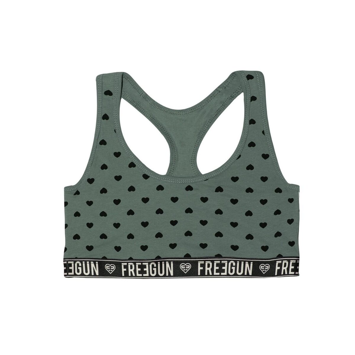 FREEGUN Brassière coton fille coton ceinture Coeur pas cher