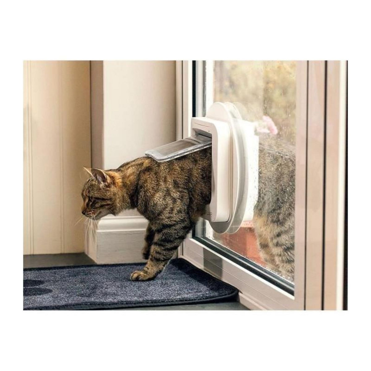 GENERIQUE SUREFLAP Chatiere a puce electronique blanc