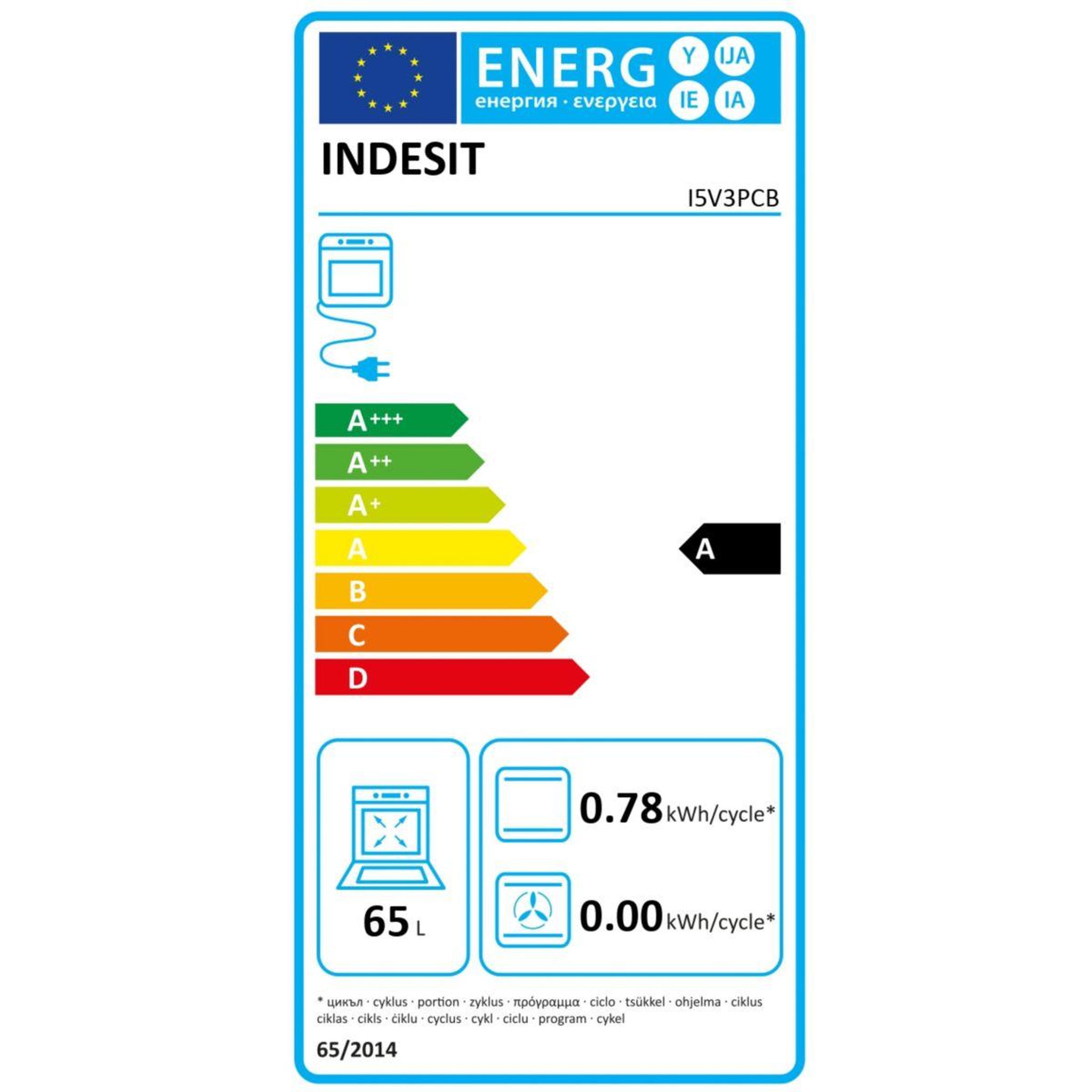 Voir la diapositive 6 : Indesit Cuisinière vitrocéramique I5V3PCB