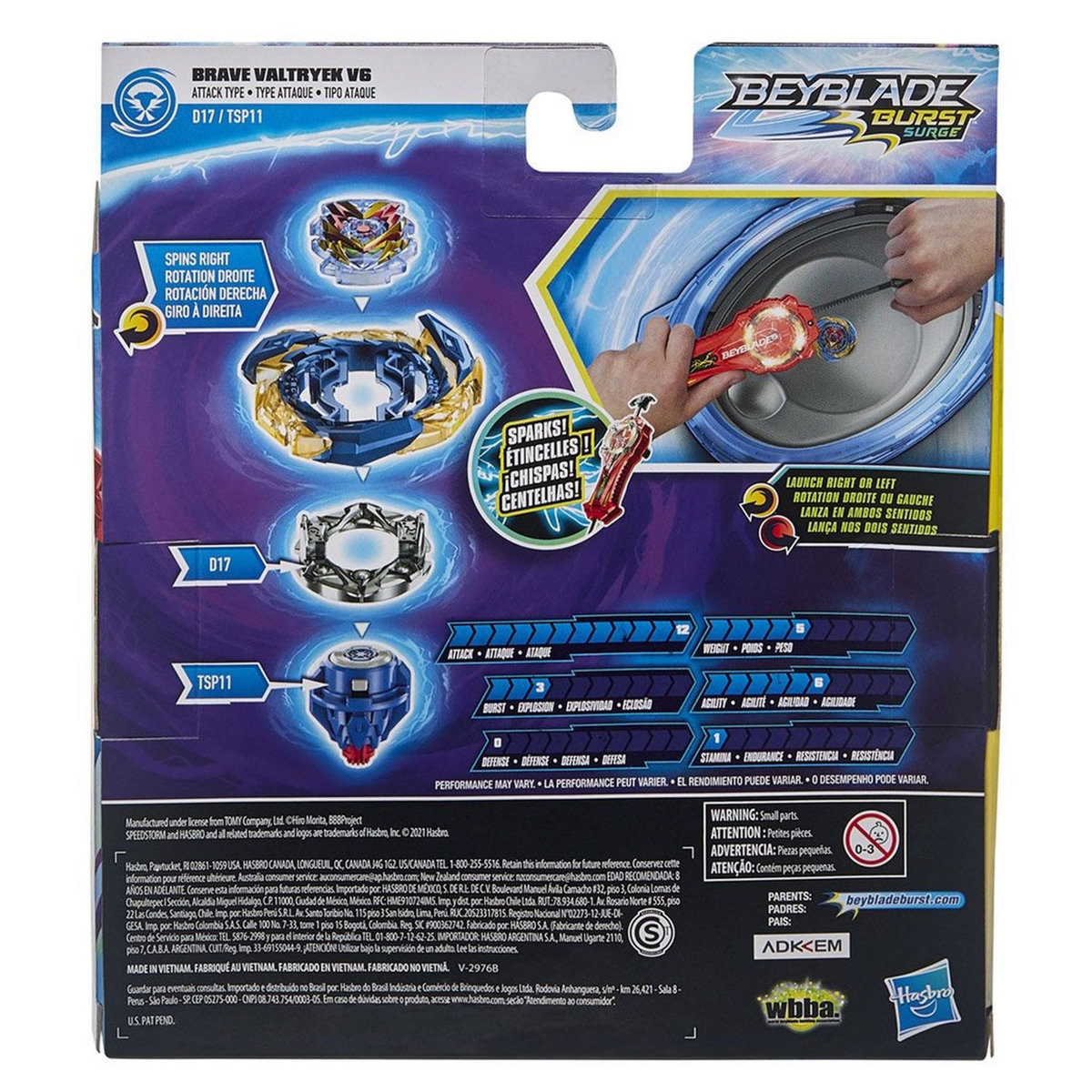 HASBRO Beyblade Burst Surge Speedstorm, pack Puissance étincelante