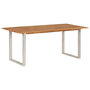 Voir la diapositive 2 : VIDAXL Table de salle a manger 180x90x76 cm Bois d'acacia massif