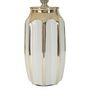 Voir la diapositive 2 : Paris Prix Lampe à Poser en Céramique  Cassy  40cm Blanc & Or