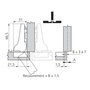 Voir la diapositive 2 : BLUM Charnière Clip Top 110° demi coudé sans ressort à visser BLUM CHA70T365