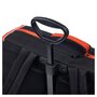 AUCHAN Cartable à roulettes 41 cm Premium LED polyester noir et orange SPACE STREET CODE