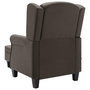 Voir la diapositive 5 : VIDAXL Fauteuil de massage avec repose-pied Taupe Tissu