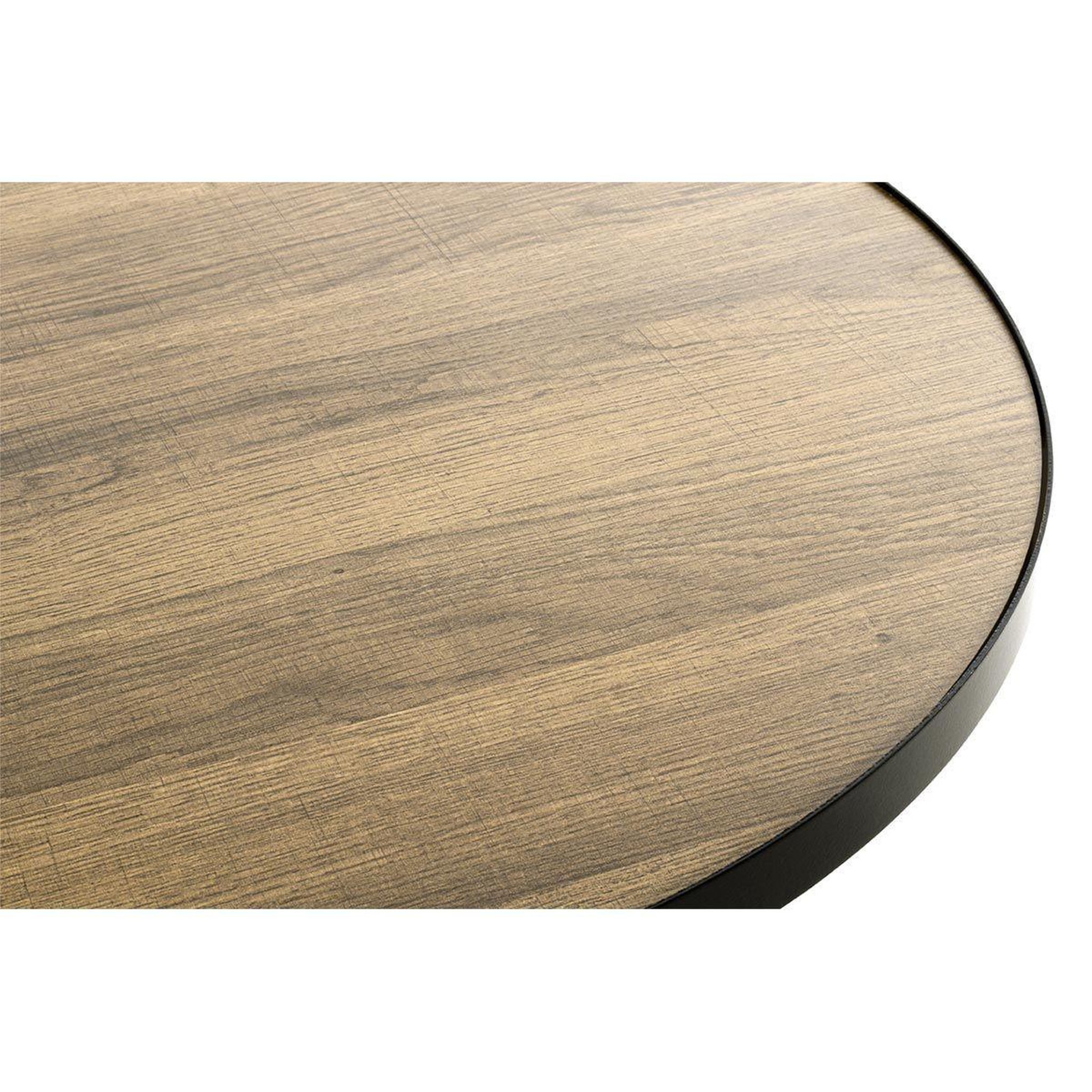 Voir la diapositive 4 : Paris Prix Table d'appoint design  qanaq  40cm noir & chêne