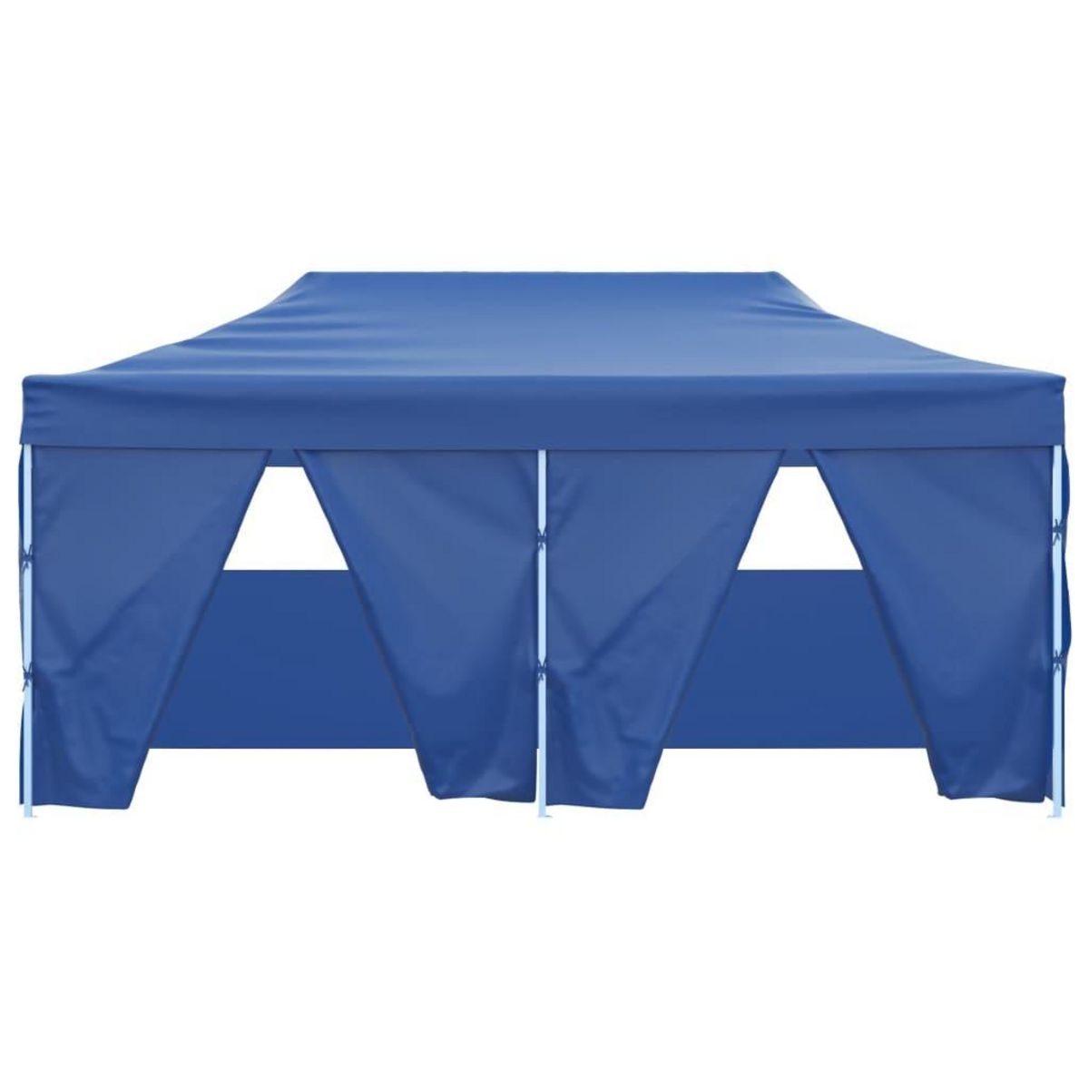 VIDAXL Tente de reception pliable avec 4 parois 3x6 m Acier Bleu
