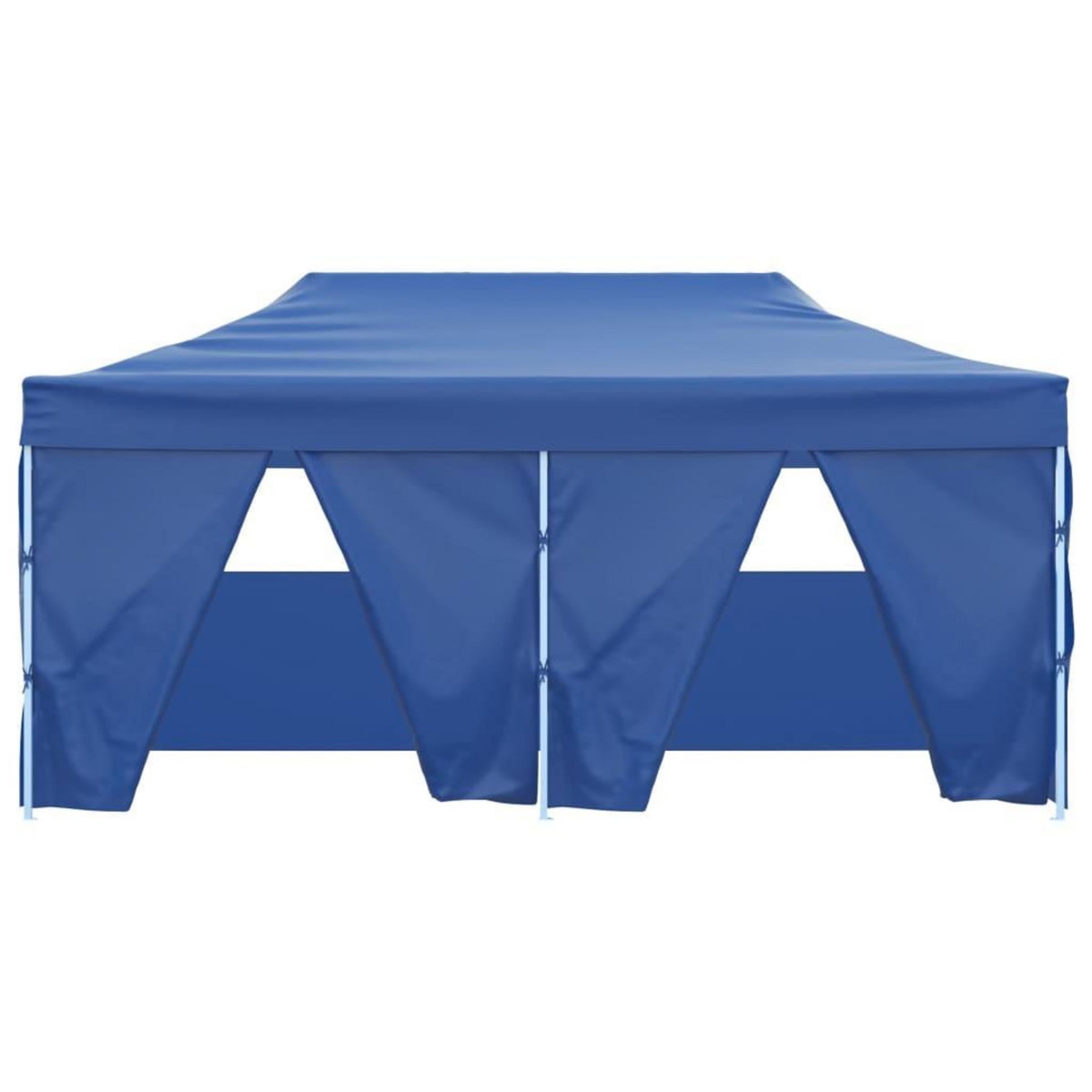 VIDAXL Tente de reception pliable avec 4 parois 3x6 m Acier Bleu