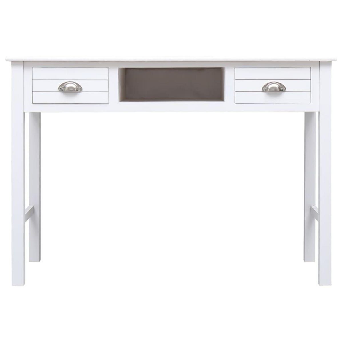 VIDAXL Buffet Blanc 108x45x76 cm Bois de Paulownia massif