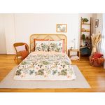 Home collection Parure housse de couette 3pcs 240x220 100% coton bci adouci 57 fils mig