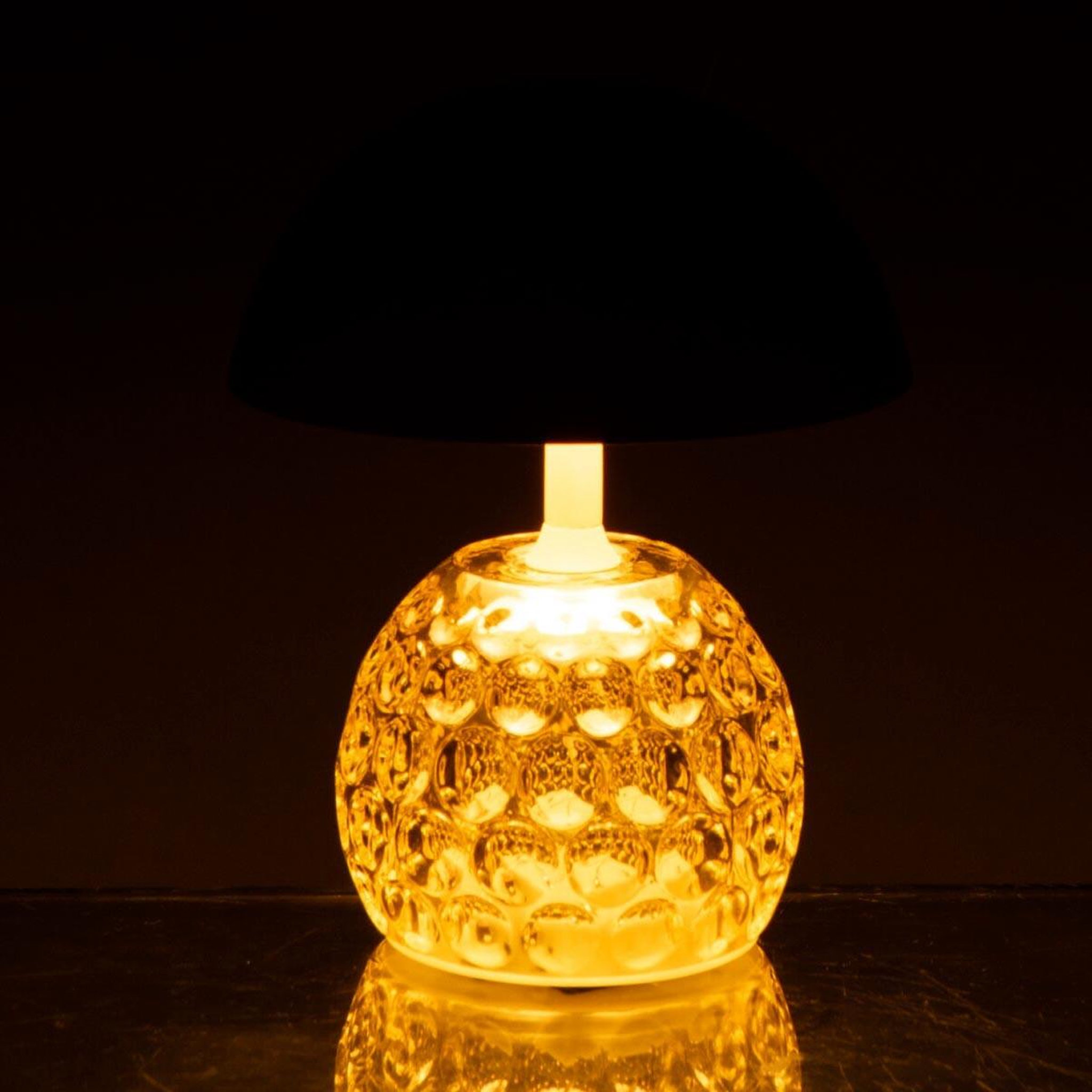 Voir la diapositive 4 : J-LINE Lampe à poser led champignon  fungo  15cm jaune