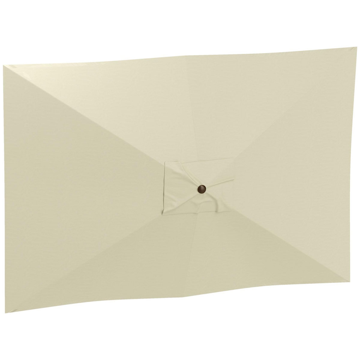 OUTSUNNY Toile de remplacement pour parasol 3 x 2 m 6 baleines - toile de rechange pour parasol - UPF 50+ - beige