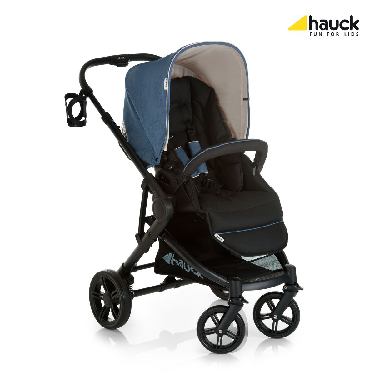 HAUCK Poussette combinée trio bleu jean Atlantic