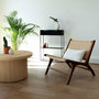 Voir la diapositive 5 : Rendez vous déco Fauteuil en bois de teck et tressage chevron en rotin-Kilka