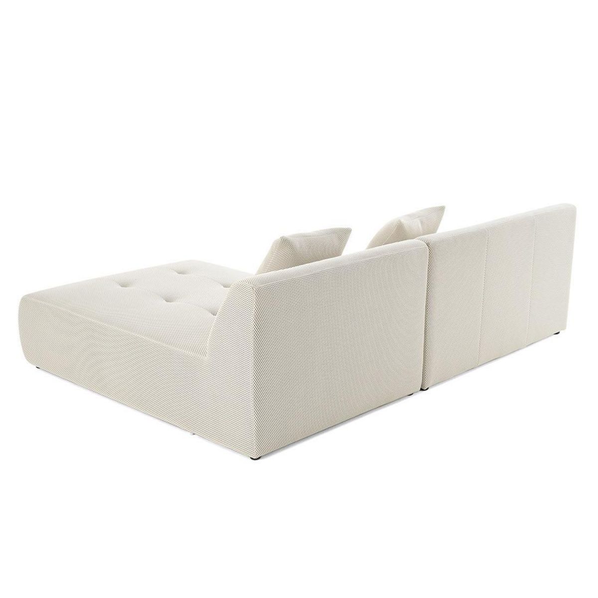 LISA DESIGN Onyx - canapé modulable d'angle réversible 4 places - en tissu mailles 3d