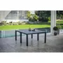 Keter Table de jardin - rectangulaire - gris graphite - en résine finition bois - 8 a 10 personnes - Julie - Allibert by KETER