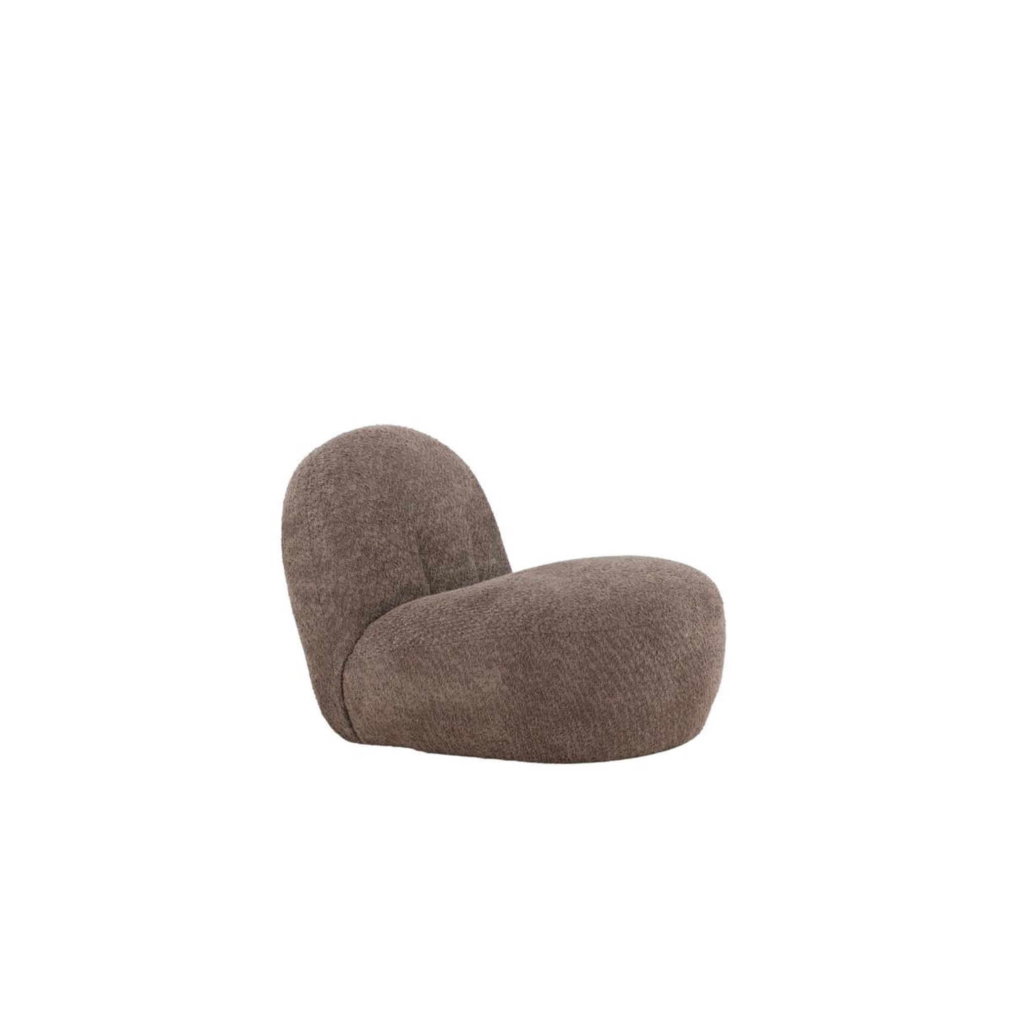 Voir la diapositive 3 : Paris Prix Fauteuil design bouclette  ohama  87cm marron