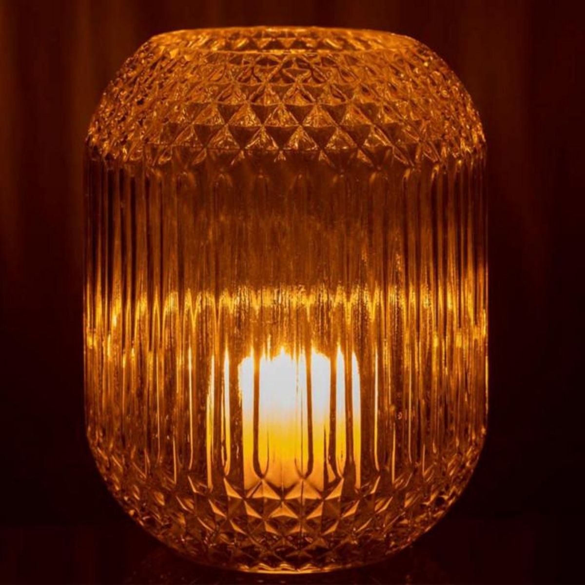 Paris Prix Vase Design en Verre  Droit  19cm Jaune