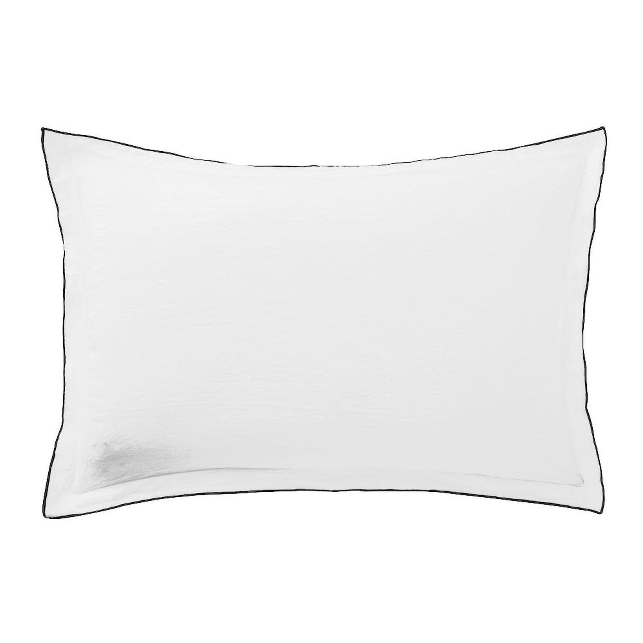 Voir la diapositive 1 : BATON ROUGE Lot de 2 taies d'oreille 100%lin lavé 160g, signature
