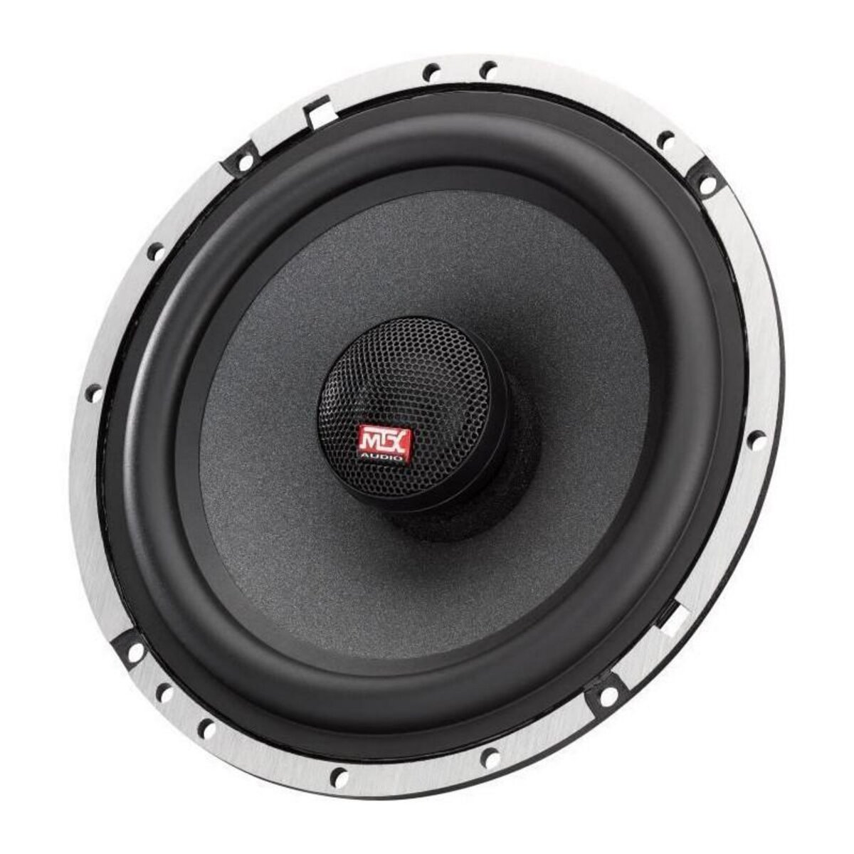 MTX AUDIO MTX TX665C Haut-parleurs voiture Coaxiaux 16,5cm 2 voies 90W RMS 4O Chassis alu Tweeters neodyme dome soie Membrane pulpe celulo