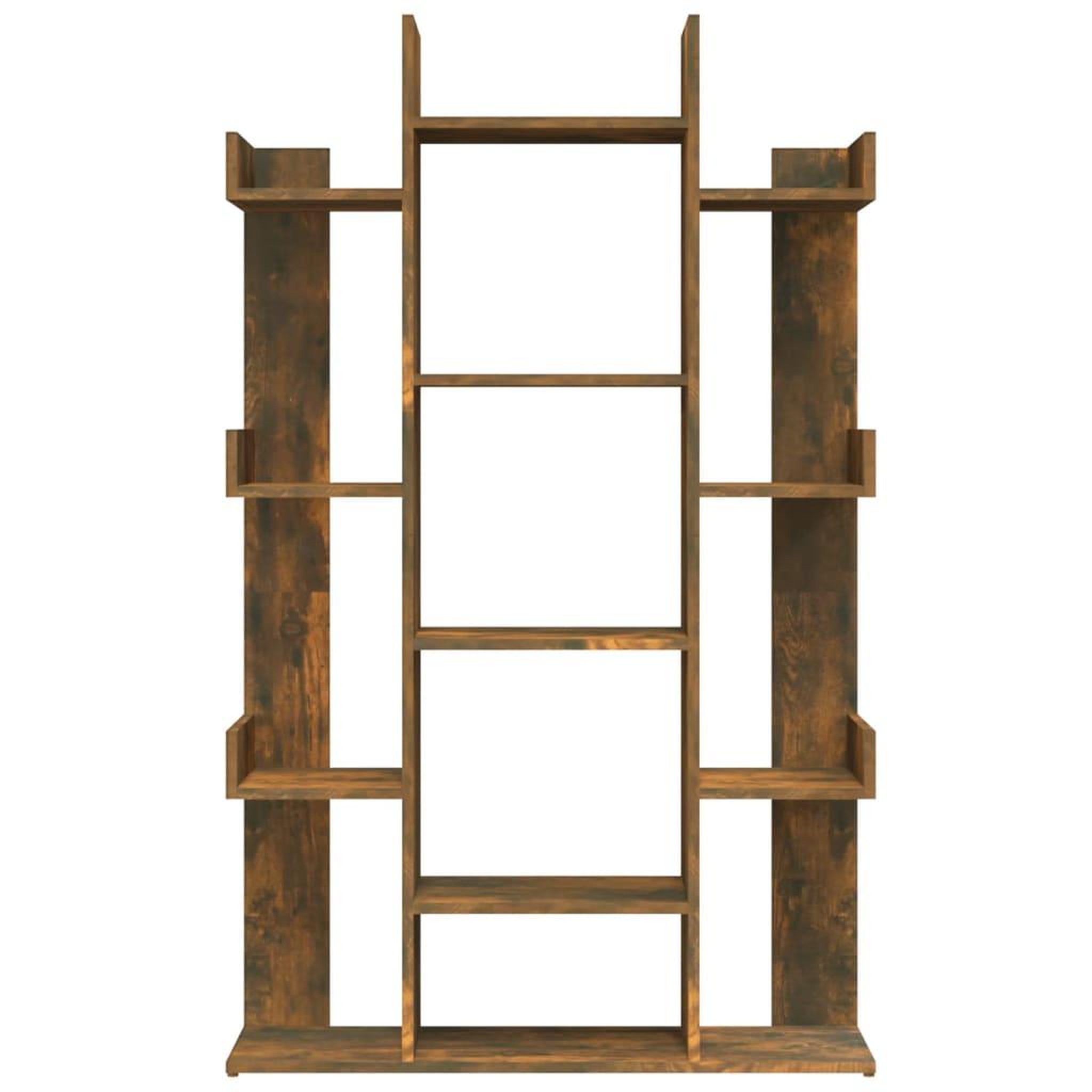 Voir la diapositive 5 : VIDAXL Bibliotheque Chene fume 86x25,5x140 cm Bois d'ingenierie