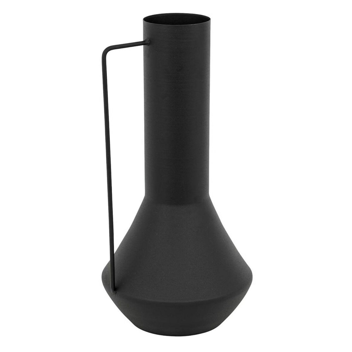 ATMOSPHERA Vase en métal ARTHUR - H. 34,5 cm - Noir