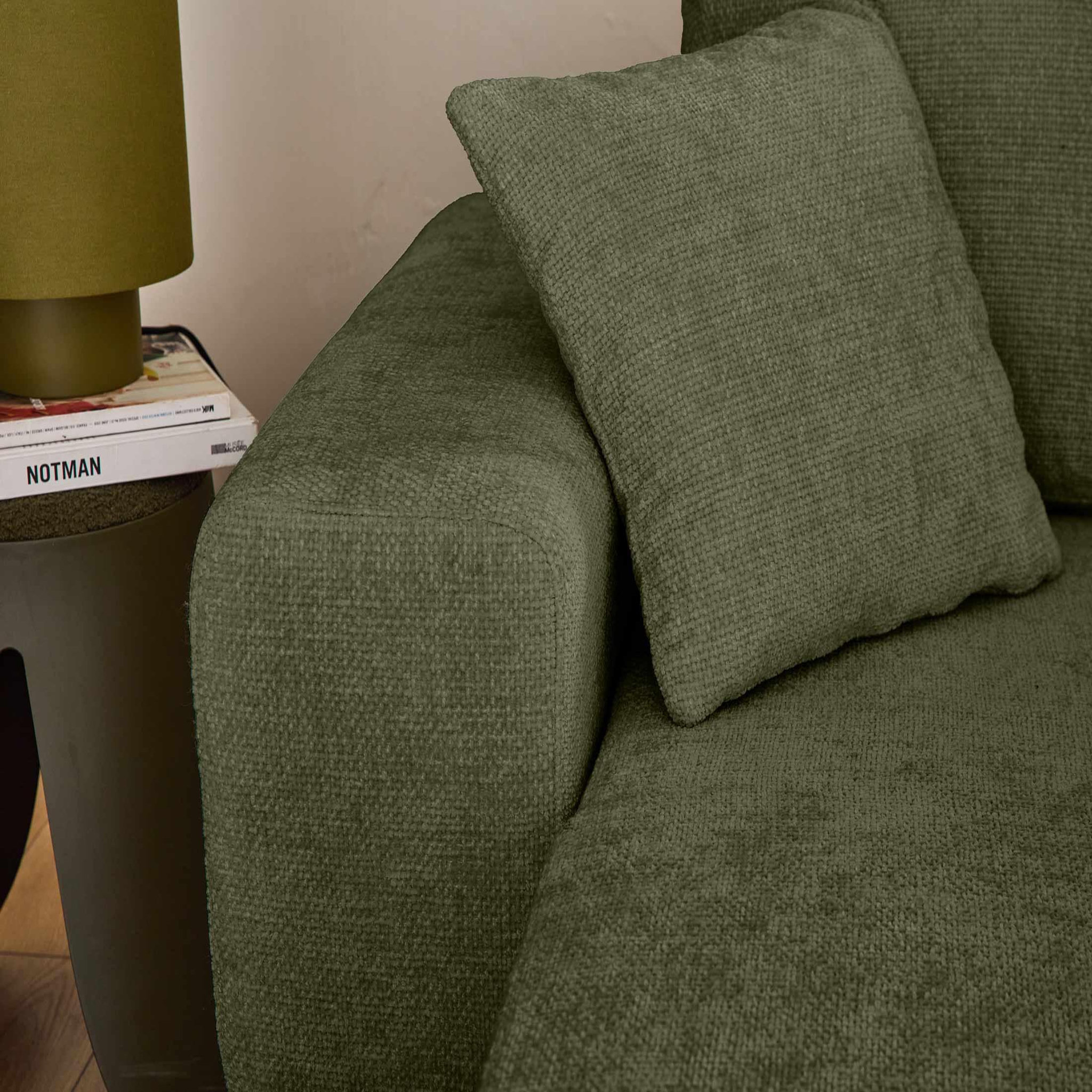 Voir la diapositive 4 : BEST MOBILIER Milan - canapé d'angle réversible 4 places - convertible avec coffre - en velours texturé