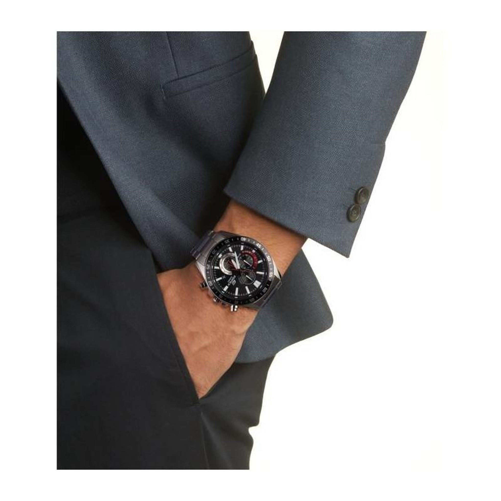 Voir la diapositive 2 : CASIO CASIO - Montre en acier inoxydable - EDIFICE - Gris