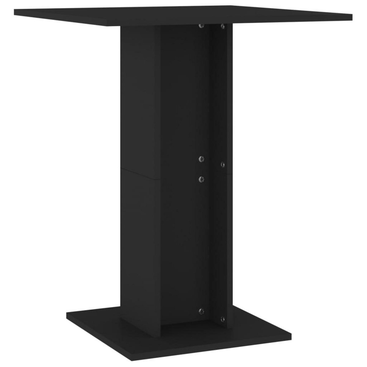 VIDAXL Table de bistro Noir 60x60x75 cm Bois d'ingenierie