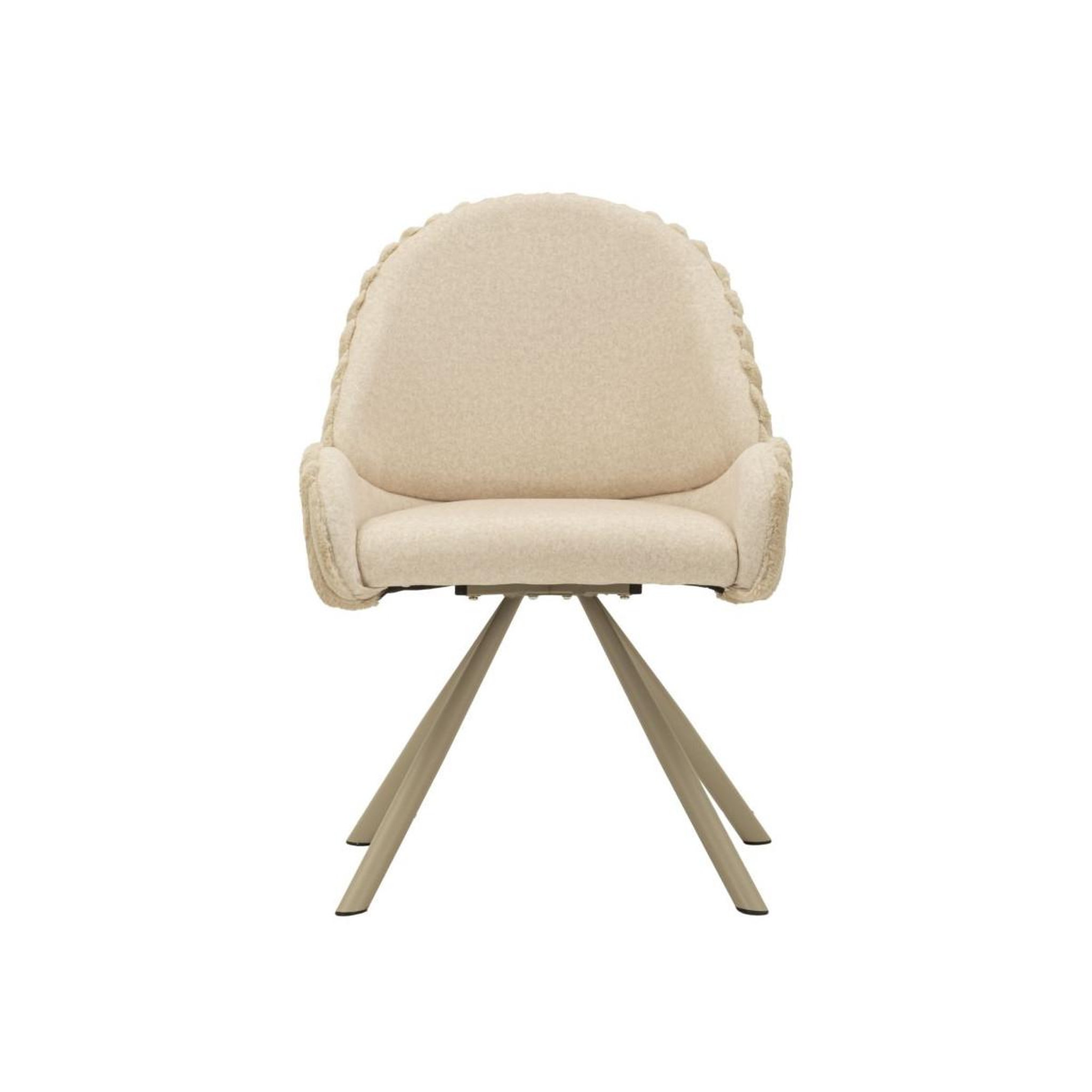 Voir la diapositive 3 : Paris Prix Lot de 2 chaises design  stoccolma  85cm crème