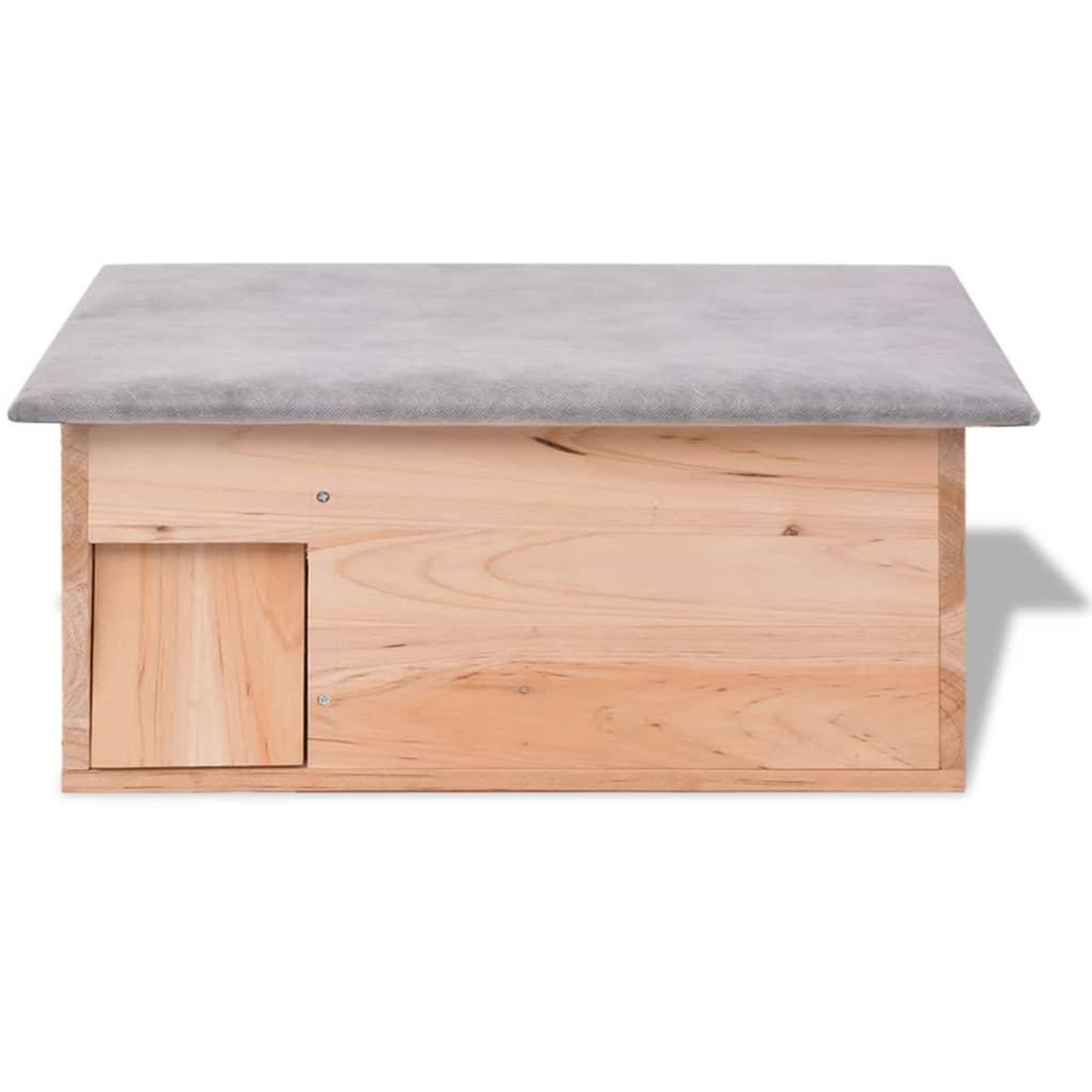 Voir la diapositive 3 : VIDAXL Cabane pour herisson 45 x 33 x2 2 cm bois