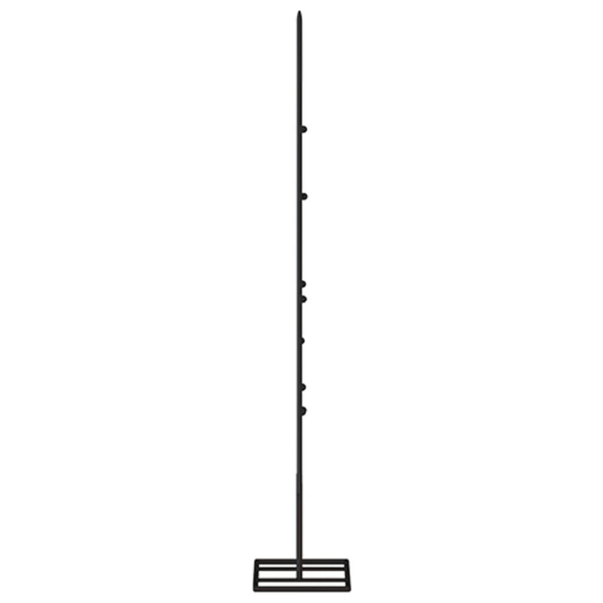 VIDAXL Arbre de Noël en metal pour decoration noir 60 cm