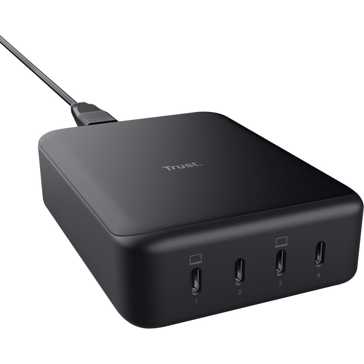 Trust Chargeur secteur MAXO GAN 240W 4 ports USB-C