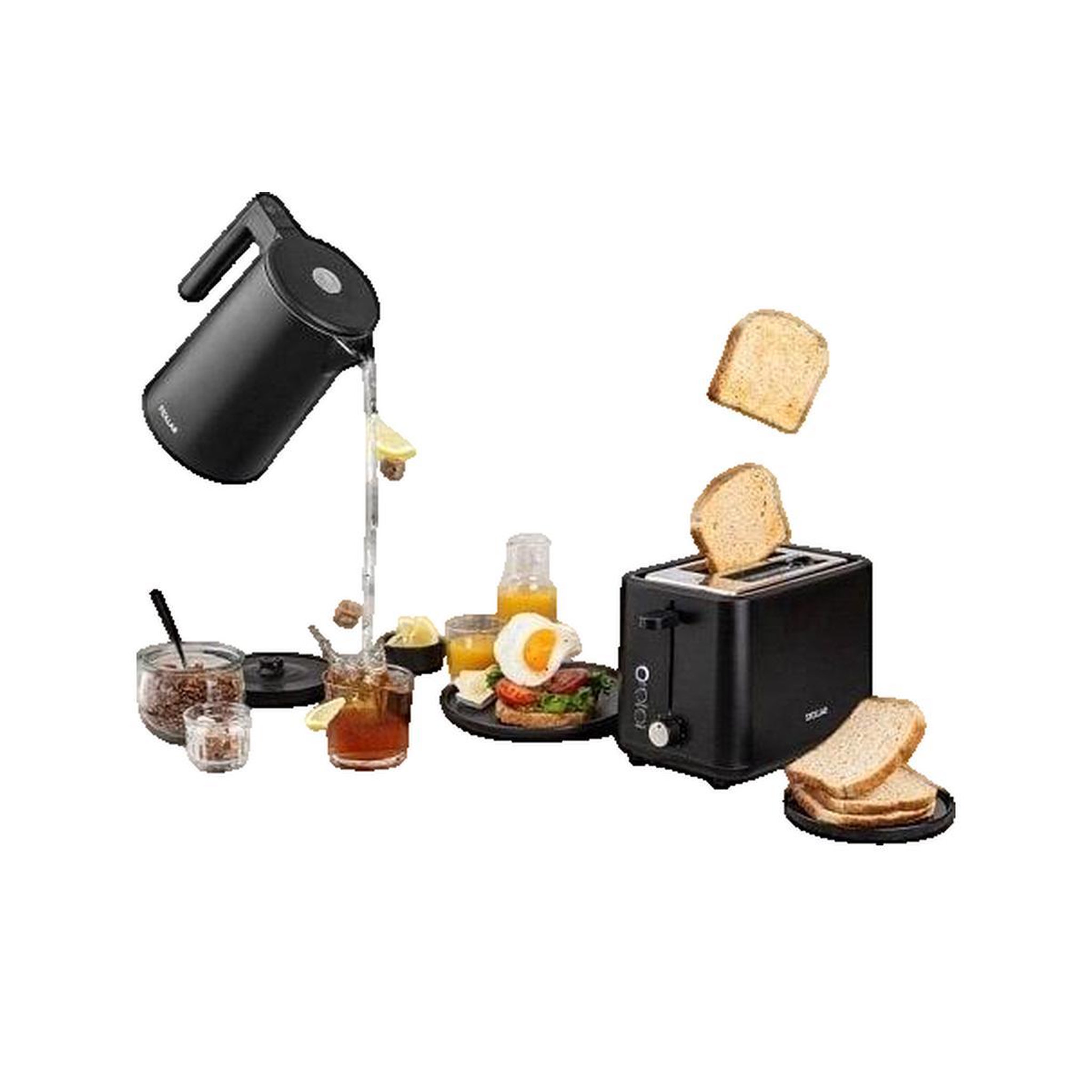 Voir la diapositive 2 : Hape Grille-pain Hape TES500 STOLLAR inox compact et élégant