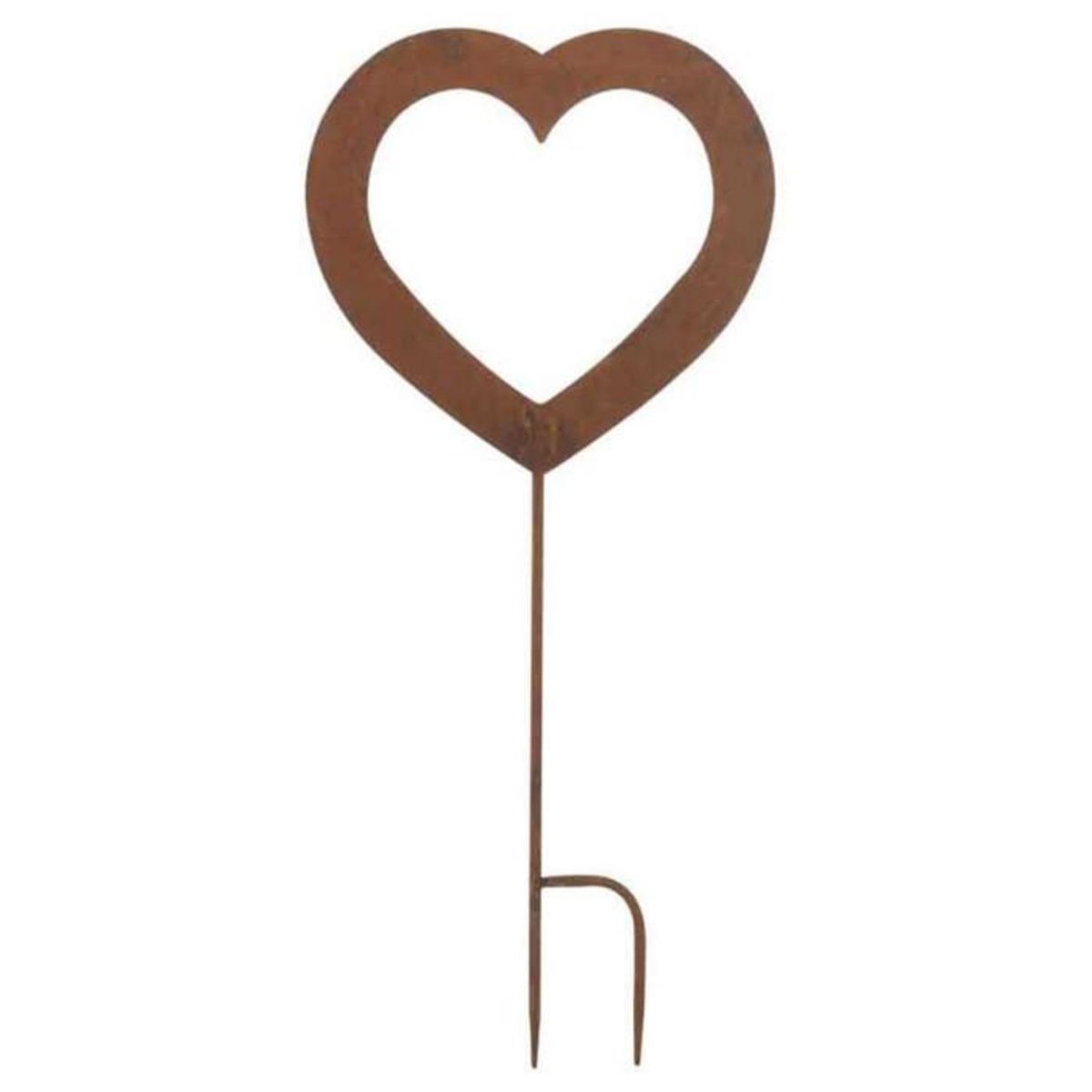 Paris Prix Décoration de Jardin  Cœur  70cm Marron Rouille