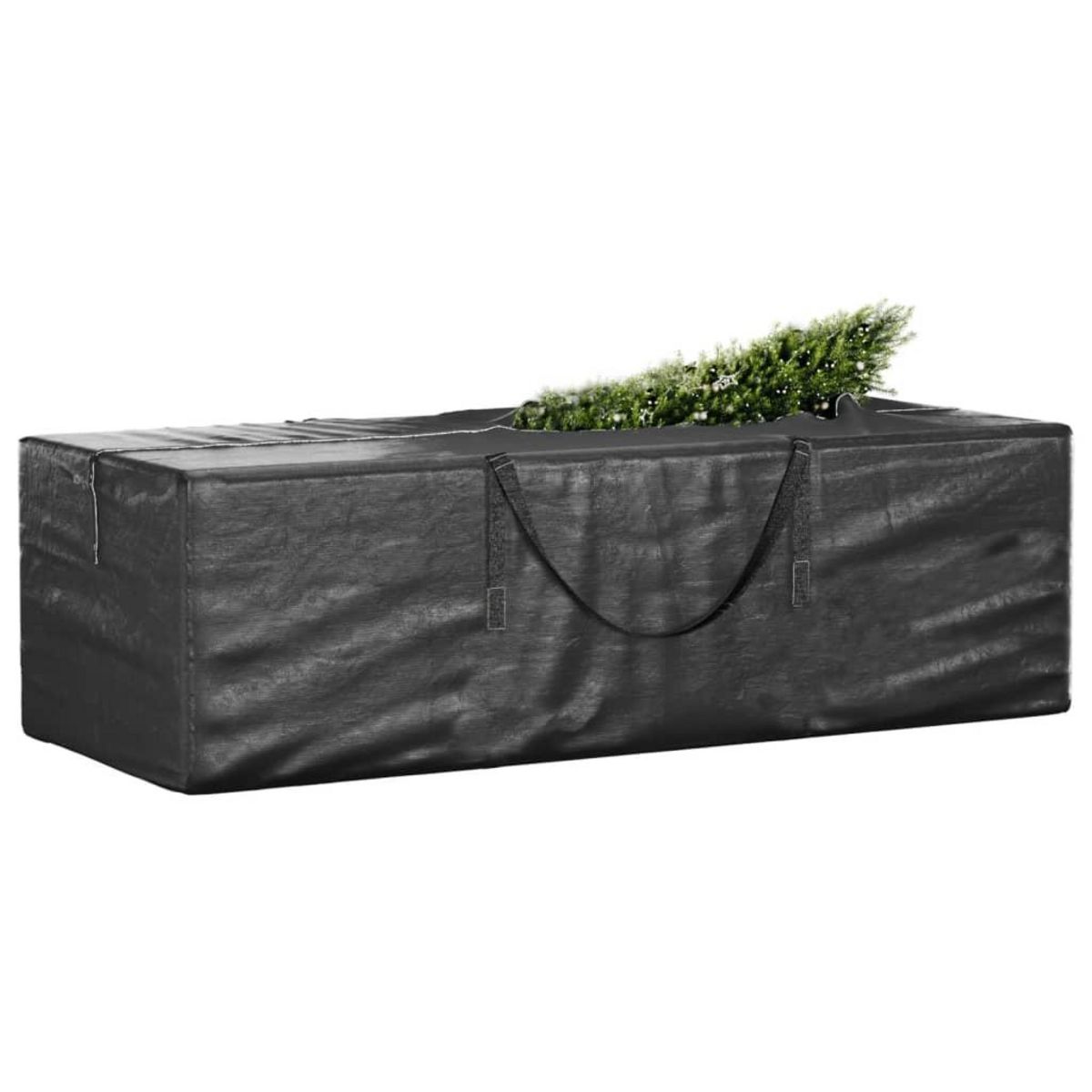 VIDAXL Sacs de rangement pour sapin de Noël 2 pcs noir polyethylene