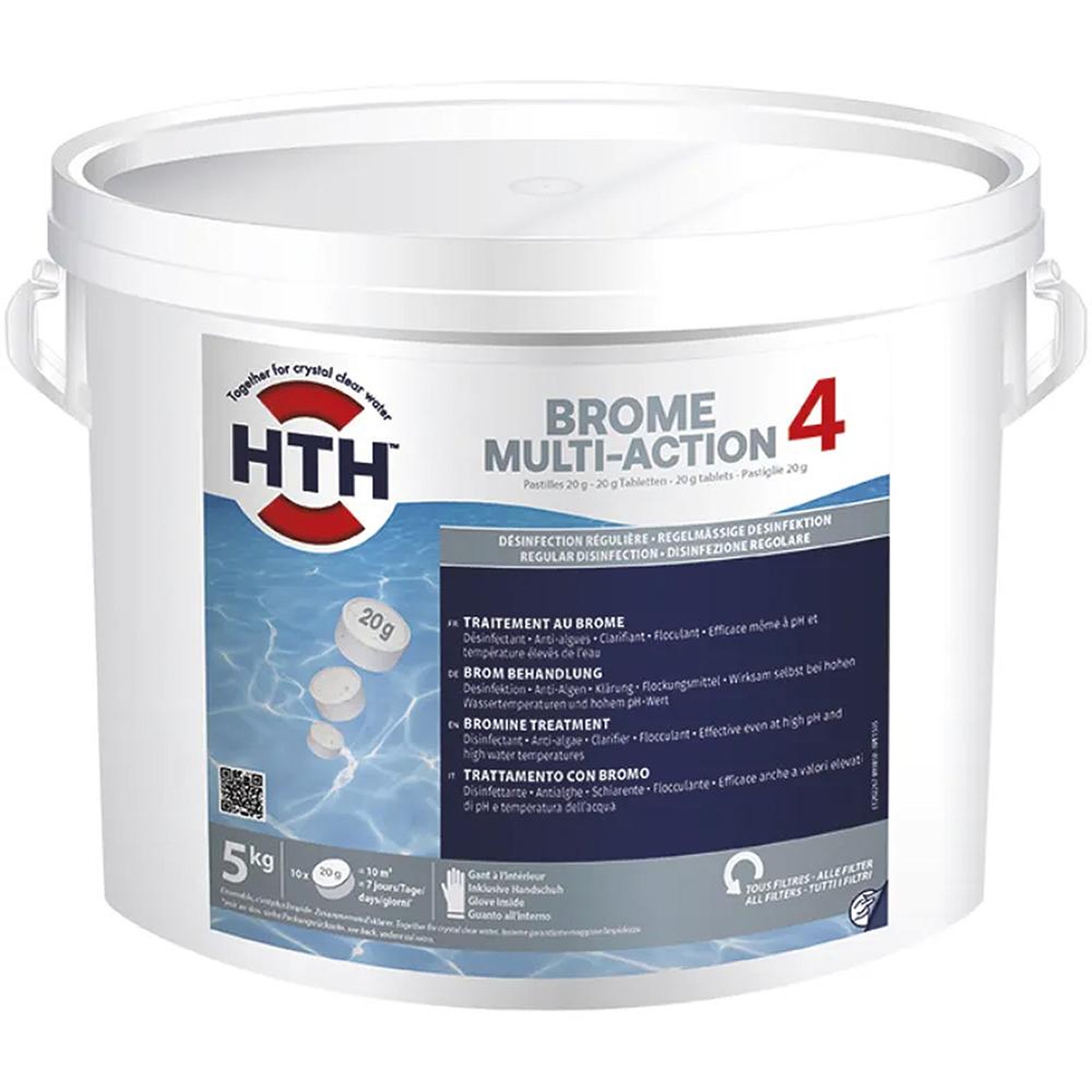 HTH Brome multi-action pastilles 20g 5kg - BROME MULTI-ACTION 4 5KG