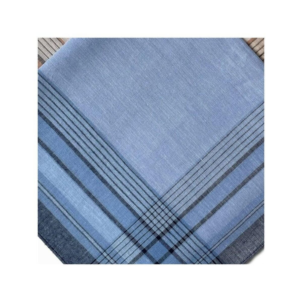 VANDERSICKEL Lot de 12 mouchoirs Homme MATHIEU 40x40cm 100% coton