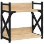 Voir la diapositive 2 : VIDAXL Support d imprimante à 2 niveaux chêne sonoma 40x20x40 cm