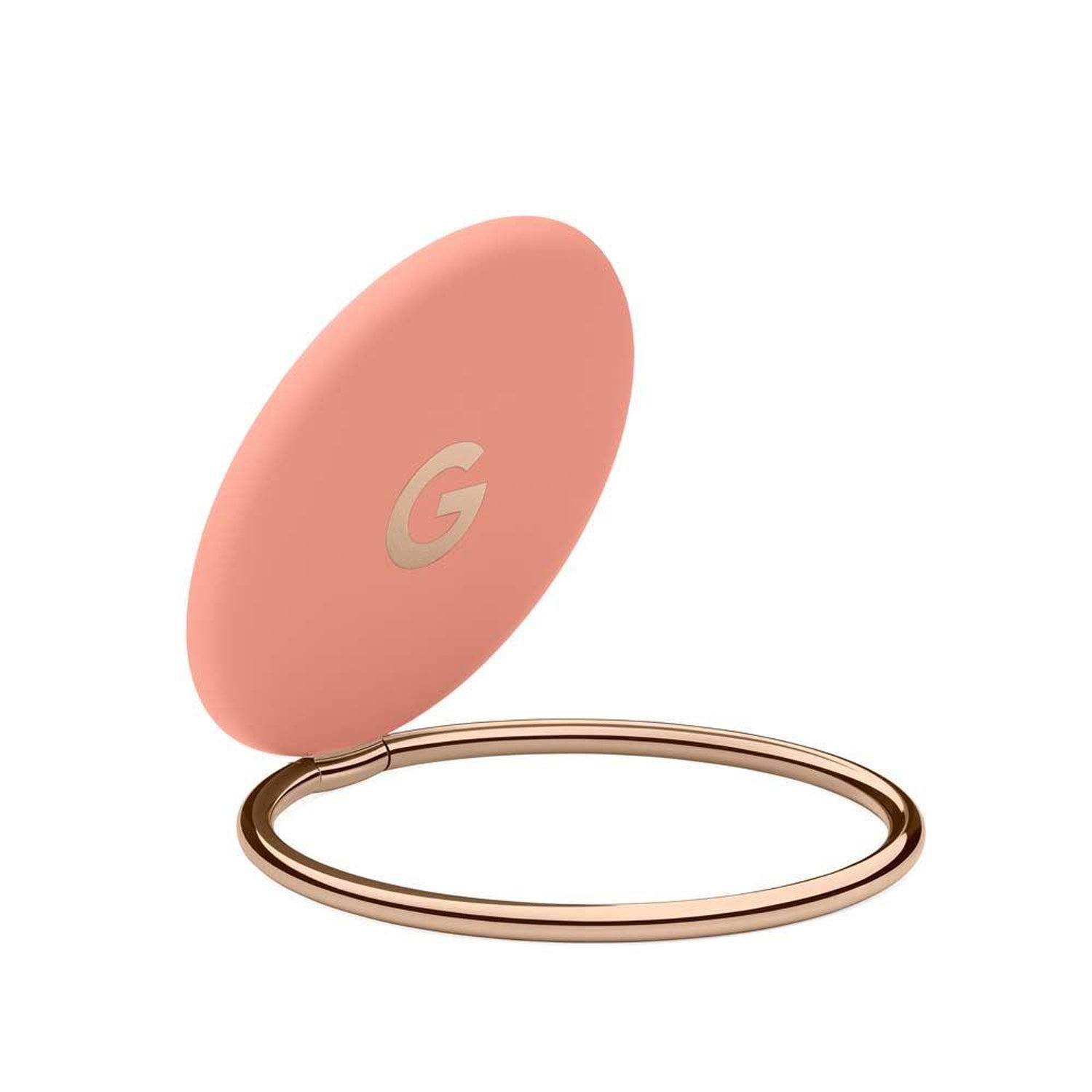 Support smartphone magnétique pixelsnap rose pêche pour appels vidéo et selfie base mains libres