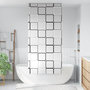 Voir la diapositive 1 : VIDAXL Store enrouleur de douche 100x240 cm largeur du tissu 96 cm