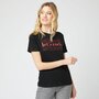 IN EXTENSO T-shirt manches courtes noir imprimé rock femme