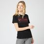Voir la diapositive 2 : IN EXTENSO T-shirt manches courtes noir imprimé rock femme