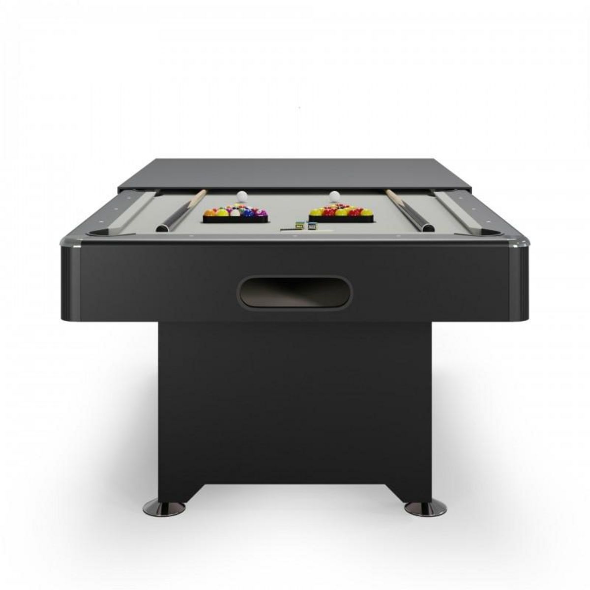 SOKKER Billard Américain convertible Table dinatoire - 212 x118 x86 cm -Retour de boules automatique et Accessoires inclus